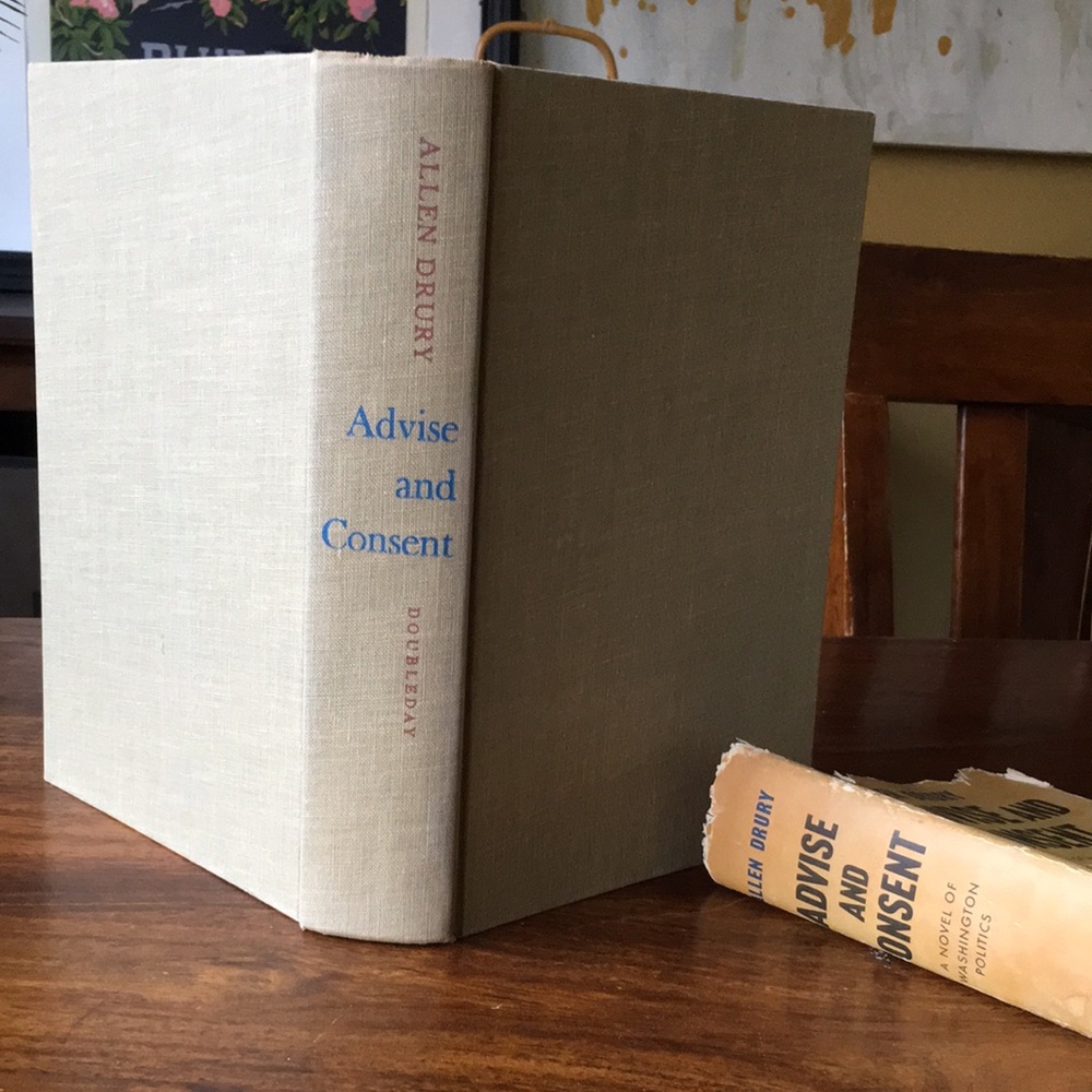 SIGNED Advise and Consent by Allen Drury Hardcover Book w/ Original Dust Jacket - Picture 13 of 16